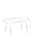 Vilinze Eames Ahşap Ayak Deri Mutfak Masası Bankı - 4