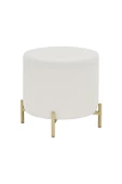 Vilinze Çok Amaçlı Metal Gold Ayak C Sehpa Teddy Puf Seti - 3