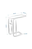Vilinze Meltem Çok Amaçlı Metal C Sehpa - 4