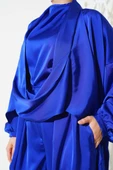 Saten Üçlü Takım İndigo - 4