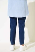 Düz Boyfriend Koyu Mavi Pantolon thumbnail 3