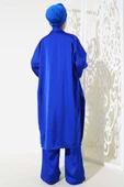 Saten Üçlü Takım İndigo - 3