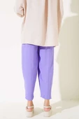 Dikişli Ayrobin Pantolon Lila - 3