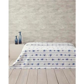 English Home Flower Çift Kişilik Line Pike 200x220 cm Mavi - 1