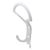 Noktalı Portmanto Vestiyer Duvar Askısı Metal Dolap Elbise Askılığı Askılık Beyaz 5 Adet thumbnail 5