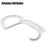 Noktalı Portmanto Vestiyer Duvar Askısı Metal Dolap Elbise Askılığı Askılık Beyaz 5 Adet thumbnail 6