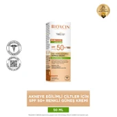 Bioxcin Sun Care Çok Yüksek Korumalı Akneye Eğilimli Ciltler İçin Renkli Güneş Kremi SPF50+ 50ml thumbnail 2