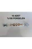 %100 Porselen 128 MM Çekmece, Mutfak Dolap Kulpu 10 Adet - 1