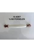 %100 Porselen 128 MM Çekmece, Mutfak Dolap Kulpu 10 Adet - 3