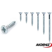 Akdeniz Sunta Vidası 3,5x25 Çinko 5 Paket 5000 Adet - 1