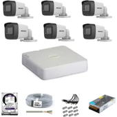 Hikvision Haıkon 6 Kameralı Güvenlik Kamera Hazır Set 1tb 7/24 Hdd-1tb Kayıt Kapasiteli Sistem - 1