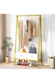 Zizuva Tasarım Gold Açık Gardırop Kıyafet Askılığı - 1