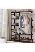 Zizuva Tasarım Raflı Askılıklı Açık Gardırop - 3
