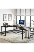 Zizuva Tasarım Siyah Çalışma Ve Bilgisayar Masası thumbnail 2