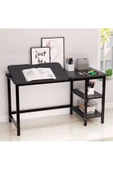 Zizuva Tasarım Raflı Siyah Çizim&çalışma Masası thumbnail 1