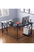 Zizuva Tasarım L Model Siyah Çalışma Masası thumbnail 2