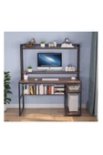 Zizuva Tasarım Raflı Kitaplıklı Çalışma Masası thumbnail 2