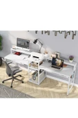 Zizuva Tasarım Beyaz 2 Kişilik Çalışma Masası thumbnail 3