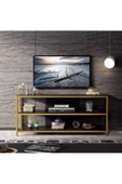 Zizuva Tasarım Siyah Gold Tv Ünitesi&sehpası - 2