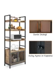 Zizuva Tasarım Raflı Kapaklı Çok Amaçlı Dolap Düzenleyici - 4