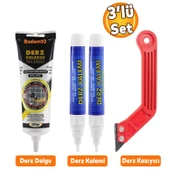Faynas Beyaz Derz Yenileme Seti 380 Gr Derz Dolgu + Derz Kazıyıcı + 2'li Derz Kalemi (3'lü Set) thumbnail 1