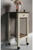 Boyut Mobilya Tek Çekmeceli, Tekerlekli Dekoratif Servis Sehpası, Servant - 2