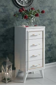 Boyut Mobilya 4 Çekmeceli, Ayaklı Dekoratif Şifonyer - 2