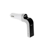 Torima Carg7 Bluetooth Araç Fm Transmitter Usb Girişli Beyaz Android Ios Cihazlar Uyumlu+AUX kablo - 2