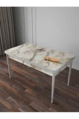 Kaffahome Elf Serisi , 70x110 Yemek Masası Sabit Masa 4-6Kişilik - Efess - 1
