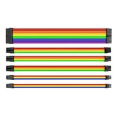 Thermaltake AC-049-CNONAN-A1 TtMod Rainbow Power Supply Sleeved Kablo Seti  (16 AWG) - 1