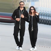 Günlük Kışlık Sevgili Eşofman Tekli Erkek Takım - 1