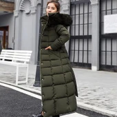 Günlük Kışlık Tam Boy Şişme Kadın Mont thumbnail 2