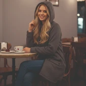 Günlük Rahat Kesim Kadın Ceket co129fume2 thumbnail 2