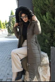 Günlük Kışlık Tam Boy Şişme Kadın Tesettür Mont thumbnail 1