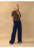 Keten Günlük Pantolon Düğmeli - 2