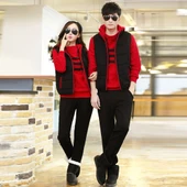 Günlük Kışlık Sevgili Eşofman Tekli Kadın Takım - 1