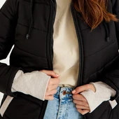 Günlük Su Geçirmez Kışlık Şişme Kadın Mont - 8