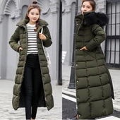 Günlük Kışlık Tam Boy Şişme Kadın Mont thumbnail 4