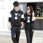 Günlük Kışlık Sevgili Eşofman Tekli Kadın Takım - 5