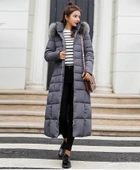 Günlük Kışlık Tam Boy Şişme Kadın Mont - 1