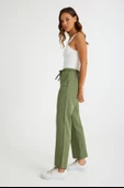 Keten Günlük Pantolon Beli Bağcıklı - 3