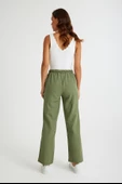 Keten Günlük Pantolon Beli Bağcıklı - 4
