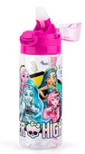 Monster High Pipetli 500 ml Plastik Matara Suluk Pembe Kız Çocuk - 2