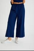 Keten Günlük Rahat Beli Lastikli Kadın İkili Takım Alt Üst - 11
