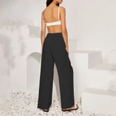 Keten Günlük Pantolon Beli Bağcıklı - 3