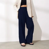 Keten Günlük Pantolon Beli Bağcıklı - 1