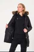 Kışlık Kürk Yaka Şişme Kadın Mont thumbnail 1