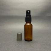 20 Ml Amber Cam Şişe Siyah Spreyli ,  20Cc Kahverengi Spreyli Boş Şişe x 6 Adet thumbnail 2