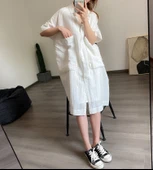 Günlük Cep Detaylı Salaş Kadın Elbise thumbnail 1