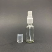 20 Ml Şeffaf Cam Şişe Beyaz Spreyli ,  20Cc Şeffaf Spreyli Boş Şişe x 6 Adet thumbnail 2